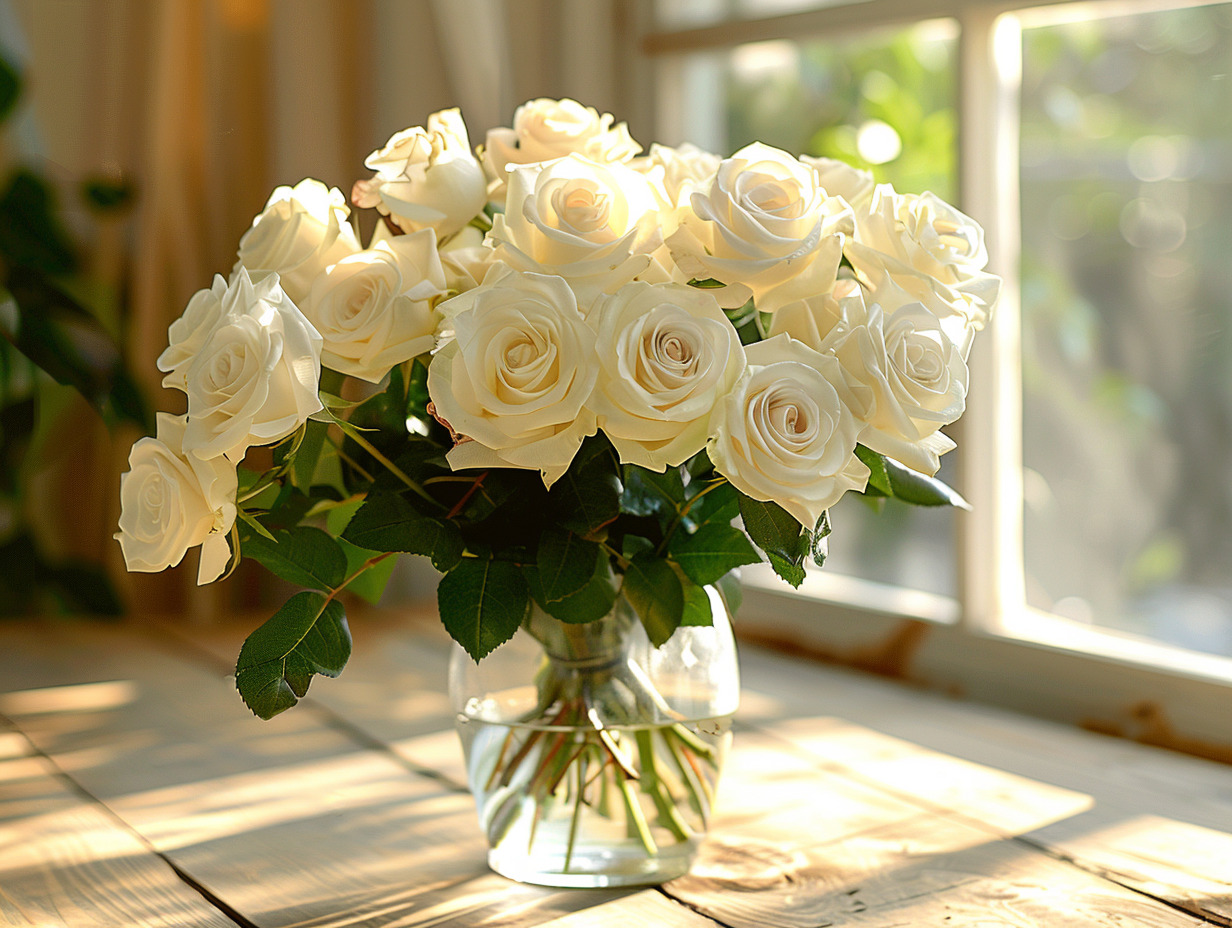 roses blanches