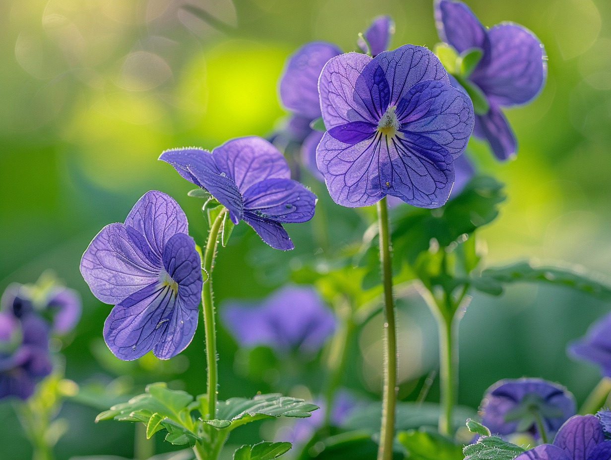 fleurs violettes