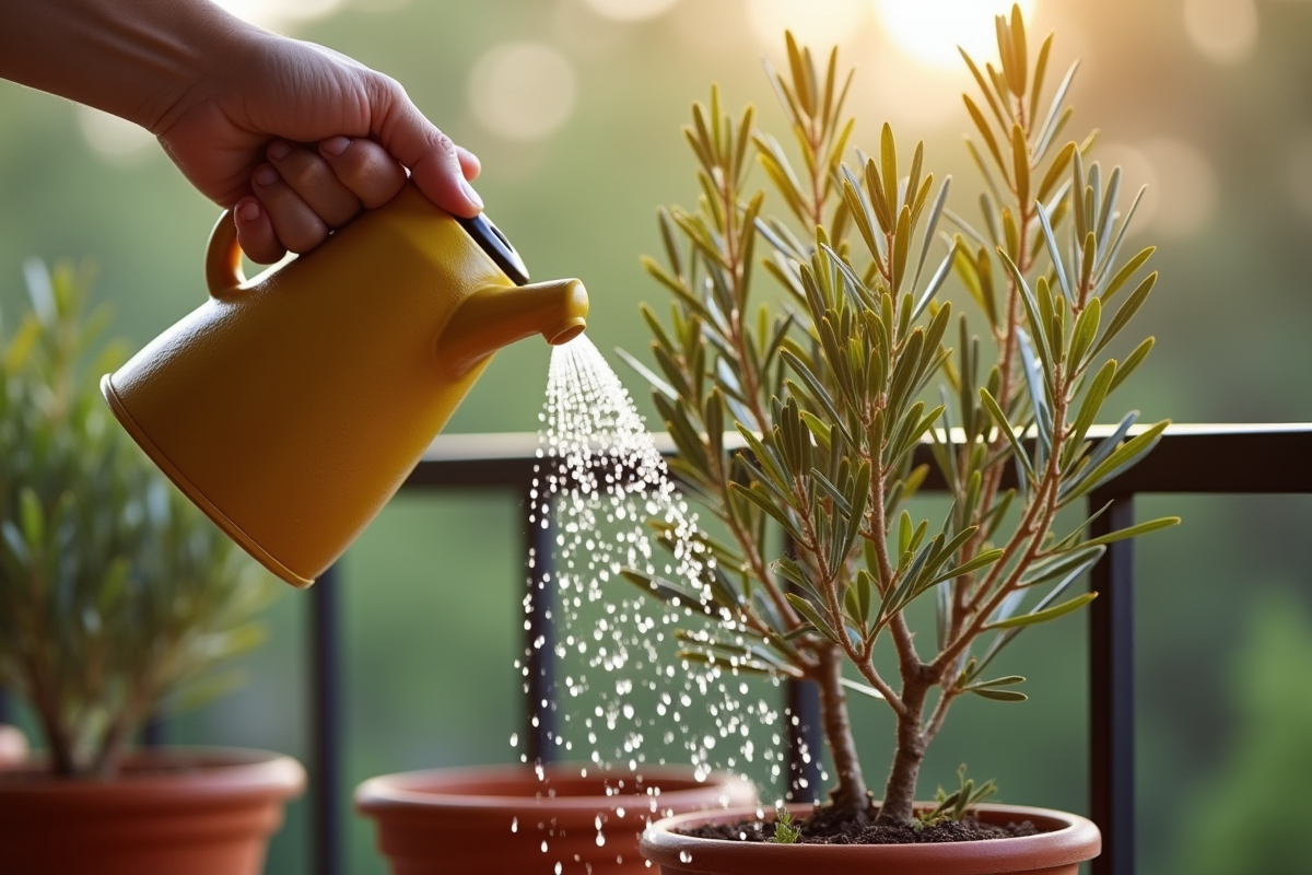 Arrosage de l’olivier en pot : astuces pour prévenir la chute des feuilles